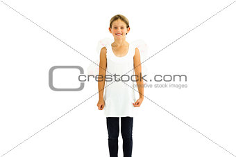 Smiling young girl posing