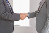 Close up on two businesspeople shaking hands