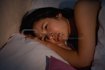 Young asian woman suffering from insomnia