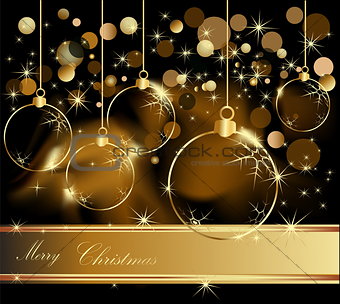 Gold Merry Christmas  background 