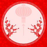 Oriental Chinese Lantern Illustration
