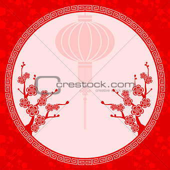 Oriental Chinese Lantern Illustration