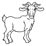 Stylised goat illustration