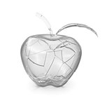 Broken glass apple