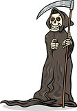 death skeleton cartoon illustration