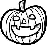 halloween pumpkin cartoon for coloring