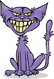 halloween zombie cat cartoon illustration