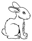 Stylised rabbit illustration