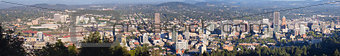Portland Oregon Downtown Cityscape Panorama