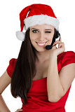 Christmas Call Center Girl