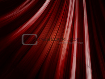 Red Waves Background on Black