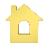 Gold house icon
