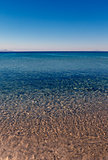 Blue sea, limpid water panorama