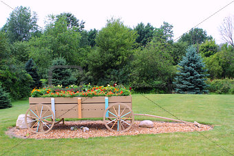 Wagon with Flowers