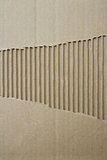 Brown corrugated cardboard