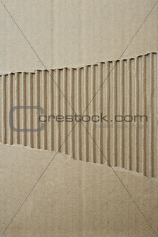 Brown corrugated cardboard