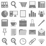 Office icons with white background