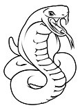 Stylised snake illustration