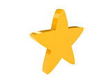 Star icon over white background.