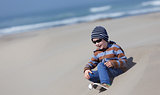 kid at dunes
