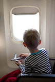 boy in the plane