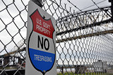 No Trespassing Sign at Federal Property