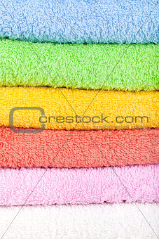 Colored towels background