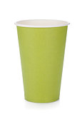 Green paper coffee cup
