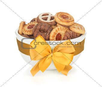 Various cookies in bowl