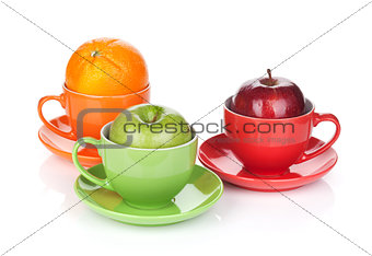 Apple and orange fruit tea
