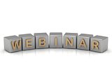 Inscription on the silver cubes of gold: webinar