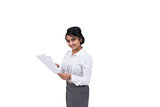 Businesswoman with documents