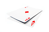 Two aces playing card