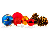 Christmas balls and cones
