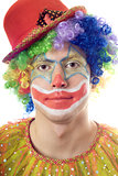 Close-up portrait of a clown