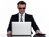 man criminal hacker computing white collar crime
