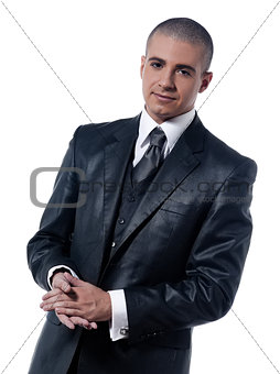 Man Businessman Portrait Cheerful smile