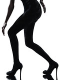 woman legs silhouette