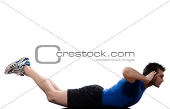 man floor exercise Worrkout Posture push uo