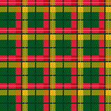 Seamless checkered vector bright pattern