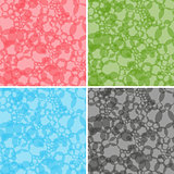 Four seamless abstract vector patterns