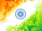 abstract artistic indian flag background