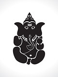 abstract ganesh silhouette