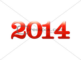 abstract glossy new year text
