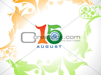 abstract artistic indian independence day background