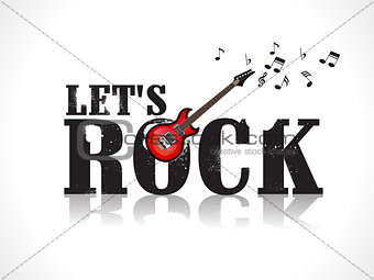 lets rock background with guitar