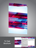 abstract trifold brochure template