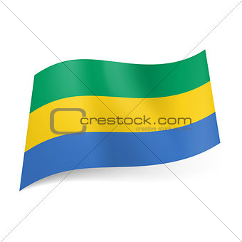 State flag of Gabon.