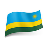 State flag of Rwanda.