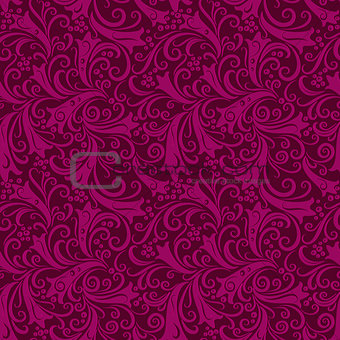 Seamless purple vintage pattern